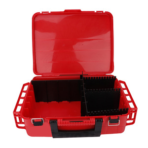 Boîte à pêche Meiho Vs-3080 à double couche, rouge, 50x29x28cm, boîte de rangement pour leurres de pêche en bateau, utilisation universelle - Product Image 2