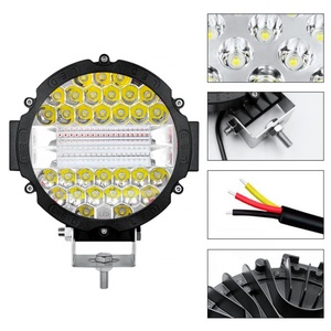 Faro LED de 7 Pulgadas, 51w, Luces LED Rojas y Azules Intermitentes para Jeep Wrangler Grand Cherokee, Luz de Trabajo LED para Camión, Tractor, 12v 24v - Product Image 2