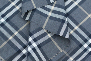 Tissu pour chemises en bambou, polyester et élasthanne, à chevrons, fil teint 50S, infroissable, pour chemises décontractées élégantes pour hommes - Product Image 3