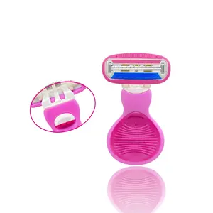 Shell Mini Razor Transparent Case For Face Body And Underarm Triple Blade Feature