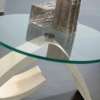 Panneau rond en verre trempé de 36 pouces avec finition émaillée épaisse, surface plane pour tables de café/salle à manger/patio (épaisseur de 2 à 19 mm)