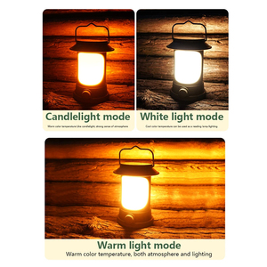 Linterna Solar Portátil Vintage para Camping, Recargable por USB, Luz LED Cálida para Exteriores, Tiendas de Campaña, Senderismo Nocturno y Pesca - Product Image 3