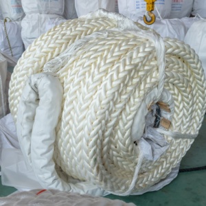 Cuerda de Nailon de Poliamida de Alta Elasticidad y Buena Protección UV, 8/12 Hilos, Diámetro 40-88mm, para Uso Marino en Embarcaciones, Amarre de Buques Grandes - Product Image 1
