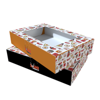 Boîte d'emballage en papier de luxe personnalisée pour sushi gâteau à emporter à emporter boîte d'emballage magnétique en papier pour sushi feuilleté crêpes avec inserts et D