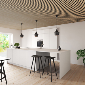 Interior Design fonoisolante in legno a doghe scanalate di pannelli acustici a doghe in legno pannelli a doghe in legno - Product Image 4