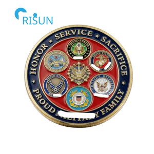 Pièces de monnaie commémoratives personnalisées pour les vétérans des Forces Armées des États-Unis, département de la Défense, souvenirs familiaux, pièces de monnaie de défi personnalisées, États-Unis - Product Image 6