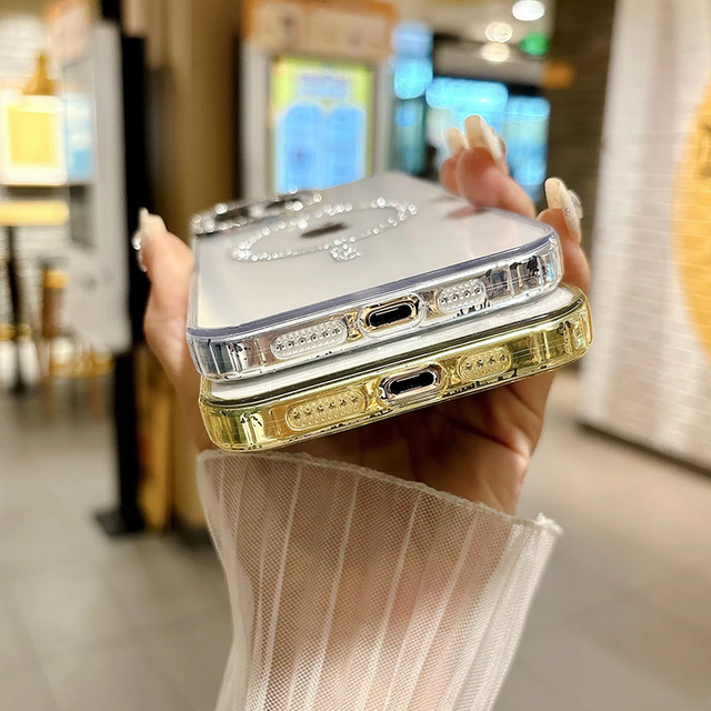 New iPhone 16 Pro Max Diamond Inlaid Shiny TPU Phone Case, Electroplated Magnetic Protective Shell, Best-selling Low Price.