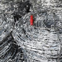 Fil de fer barbelé galvanisé haute résistance en gros d'usine, diamètres 1,6 mm, 2,0 mm, 2,5 mm pour la protection des prisons