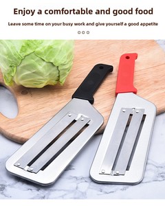 Wholesale Cabbage Slicer Onion Cutting <b>Tool</b> Double Slice Blade <b>Vegetable</b> Slicing Kitchen Knife Fish Scale Cleaner - Product Image 2