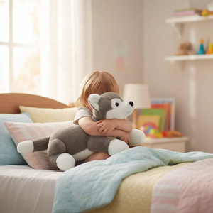 Peluche de conejo de orejas largas, juguete sensorial para aliviar la ansiedad, la presión y el dolor, juguete con peso para mascotas, cojín con peso. - Product Image 3