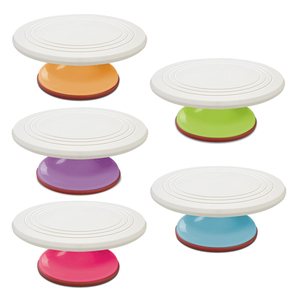 ที่วาง<span class=keywords><strong>คั</strong></span><span class=keywords><strong>พ</strong></span><span class=keywords><strong>เค้ก</strong></span>แบบหมุนทำจาก<span class=keywords><strong>พ</strong></span>ลาสติกขนาด12นิ้วสำหรับตกแต่งงานแต่งงานอุปกรณ์ทำเค้กที่จำเป็น - Product Image 1