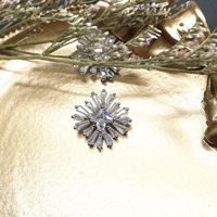 JFZB143 Grosir Hiasan Bunga Kristal Rhinestone Kancing Bentuk Bunga Salju Kancing Zirkon Kancing Kristal Shank