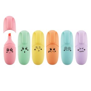 Mini Marcadores Pastel, Material Escolar, 6 Colores, Tinta a Base de Agua - Marcadores con Formas Lindas, Pedido al por Mayor, Logotipo Personalizado ODM - Product Image 1
