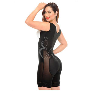 Mince Classique Demi Jambe <span class=keywords><strong>Derriere</strong></span> Fajase Colombianas Fermeture Éclair Latérale Minceur Shapewear Contrôle Du Ventre Sous-Vêtements Haute Compression Taille - Product Image 5