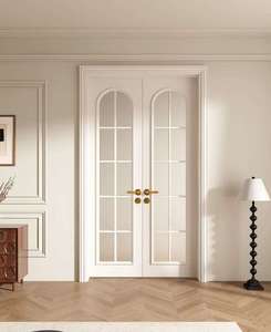 Soldes promotionnelles : Portes intérieures en bois massif peintes sur mesure, sculptées, pour maison et appartement, modernes et étanches - Product Image 2