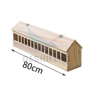 2024 Mangeoire à oiseaux sauvages en bois suspendue à l'extérieur Mangeoire à oiseaux automatique - Product Image 5