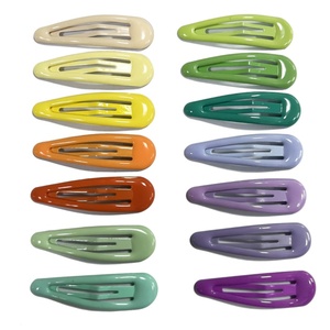 Pince à cheveux couleur unie pour bébé Épingles à cheveux goutte d'eau BB Pinces à cheveux en métal pour enfants filles - Product Image 3