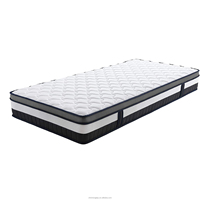 Vente en gros de meubles compressés pour chambre à coucher, matelas hybride de luxe à ressorts ensachés, tissus doux, garantie 10 ans pour l'hôpital, grande taille