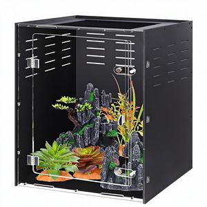 Terrario de PVC Personalizado para Reptiles, Jaula de Cría con Puerta Magnética, Apilable, Hábitat para Lagartos - Product Image 1