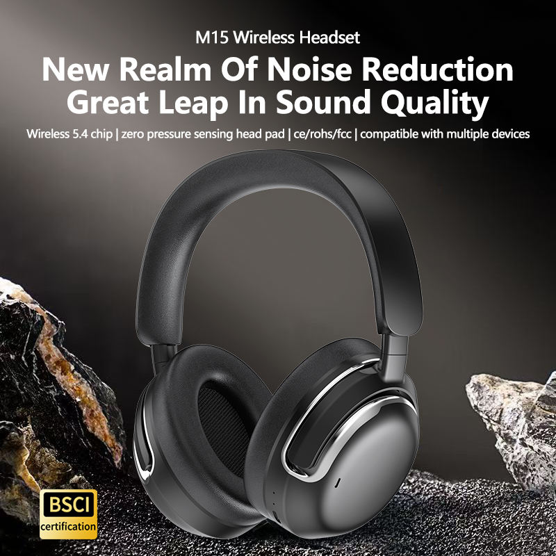 ANC Active Noise Cancellation Wireless Headphone Over Ear Headphones ...