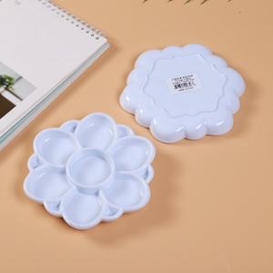 <span class=keywords><strong>Palette</strong></span> et plateau en plastique en forme de fleur BEST pour la peinture acrylique/<span class=keywords><strong>aquarelle</strong></span> des enfants, 8,3 cm - Product Image 3