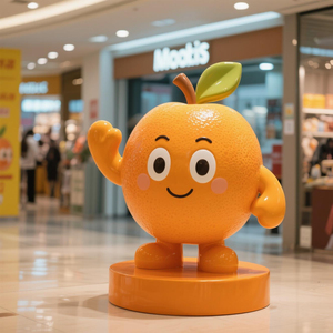 Đồ trang trí điêu khắc Kem Tùy chỉnh có thể được làm bằng vật liệu nhựa sợi thủy tinh cho cả mô hình món tráng miệng trong nhà và ngoài trời - Product Image 5