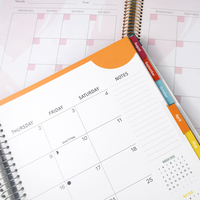 Agenda Diaria Personalizable con Encuadernación en Espiral, Papel Ecológico con Certificación FSC, Papel Artístico y Offset, con Relieve, para Bodas