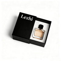 Boîte de bouteille de parfum de luxe avec logo personnalisé emballage en papier de parfum boîte de parfum cadeau à tiroir carré emballage avec bouteille en verre
