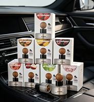 Diffuseur de parfum pour voiture, flacon en verre avec évaporation naturelle, parfum longue durée, désodorisant portable à suspendre