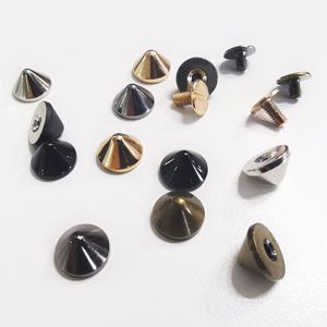 Rivets coniques en laiton de haute qualité pour accessoires de sacs et colliers pour animaux de compagnie – Matériel de bricolage - Product Image 1