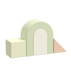 Custom Irregular <b>Shaped</b> Sofa Geometric Building <b>Blocks</b> For Children Indoor Climbing Play Structure Soft Foldable Cushion - Product Image 5