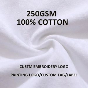 T-Shirt da Uomo Oversize in Puro Cotone Pesante 250g, Stile Hip-Hop Americano Personalizzato con Spalle Scese - Product Image 3