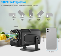 Projecteur Mini HY320 Populaire Android 11 Smart Wi-fi Mise au Point Manuelle Décodage Vidéo Projecteur HY320 Projecteur Portable avec Support