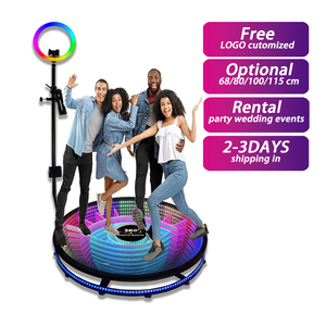 Nouvelle cabine photo rotative à 360 degrés, machine photobooth, lumière LED, ralenti, rotation à 360 degrés, cabine vidéo automatique, cabine photo - Product Image 2