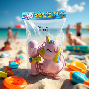Borsa per pistola ad acqua con 2 serbatoi assortiti per giocattoli da spiaggia per bambini 31,5 x 38 x 10 cm - Product Image 1