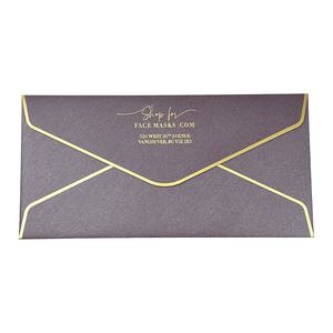Porte-cartes de vœux en papier cartonné doré de luxe personnalisé, plié en trois, format C6, pour invitation de mariage - Product Image 3