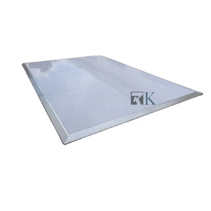 Planchers modulaires pour décoration de mariage, plateforme de danse blanche haute brillance - Product Image 1