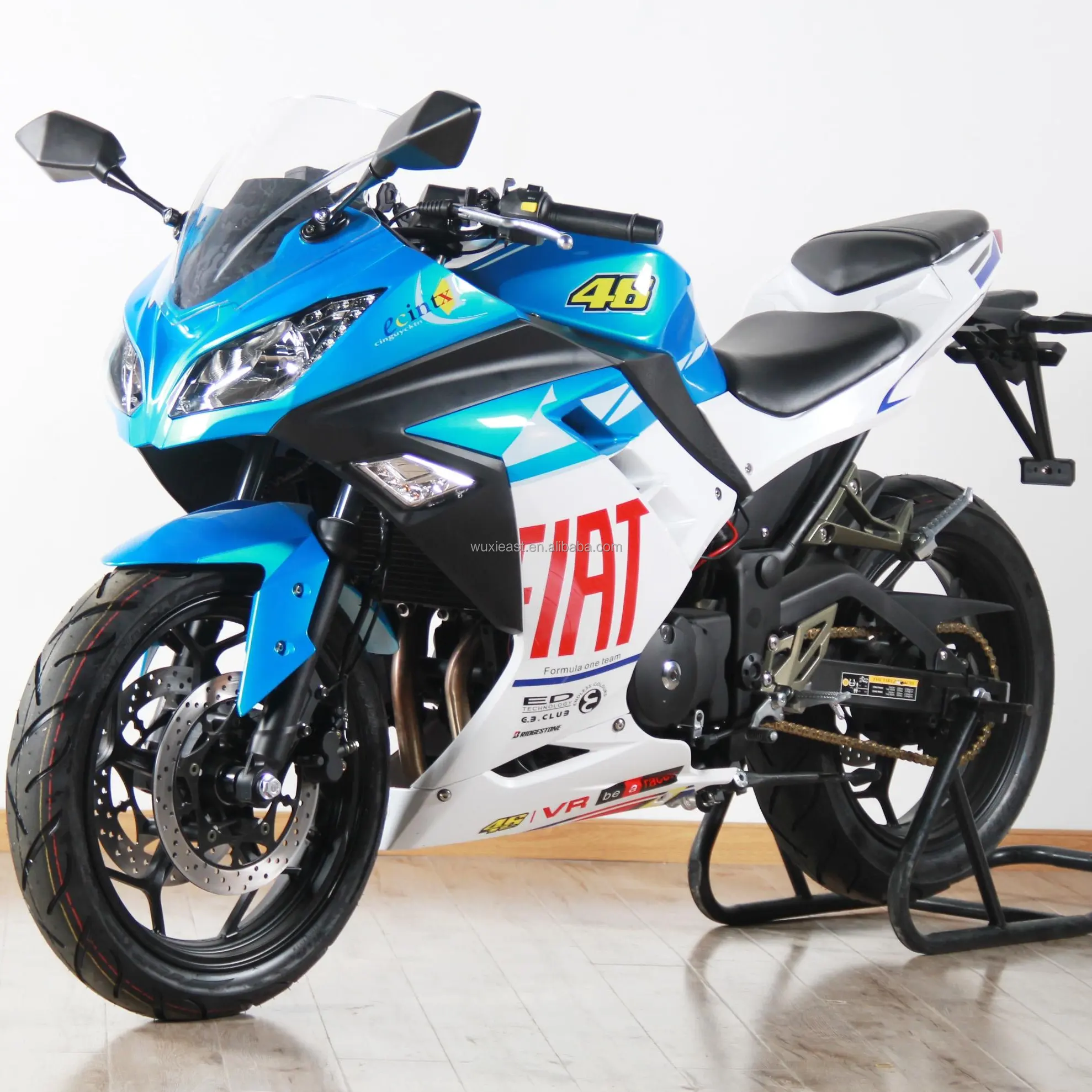 Brand New High speed 70~180KM/H electric racing motorcycle with LCD instrument LED lights