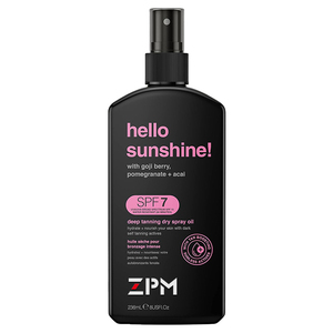 SPF 7 Deep Dry Spray abbronzante arricchita con olio abbronzante abbronzante per rafforzare gli attivi nutre profondamente la pelle Vegan Cruelty Free - Product Image 1
