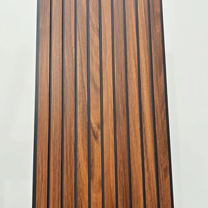 Rãnh vàng dòng PVC bảng Trần rãnh tường Bảng điều khiển cho trang trí trong nhà đục lỗ hình dạng dải Dễ dàng cài đặt Trần lưới - Product Image 2