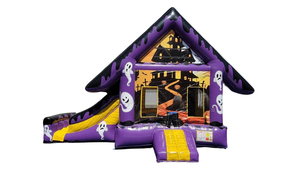Emocionante y Aterrador Combo Inflable <span class=keywords><strong>de</strong></span> Trampolín y Tobogán, <span class=keywords><strong>Castillo</strong></span> Inflable para la Aventura <span class=keywords><strong>de</strong></span> los Niños en Halloween - Product Image 2