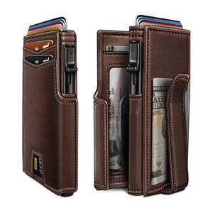 Etui Carte Bancaire Anti Piratage GEEAD Porte-cartes RFID En Cuir Véritable Pour Homme Et Femme Avec Fermeture éclair, Rose, Minimaliste Protege Carte Bancaire Anti Piratage