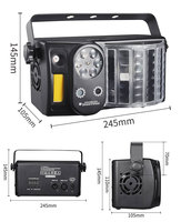 Projecteur de scène LED RGBW 5-en-1 avec faisceau laser et effet stroboscopique pour DJ, soirées et boîtes de nuit