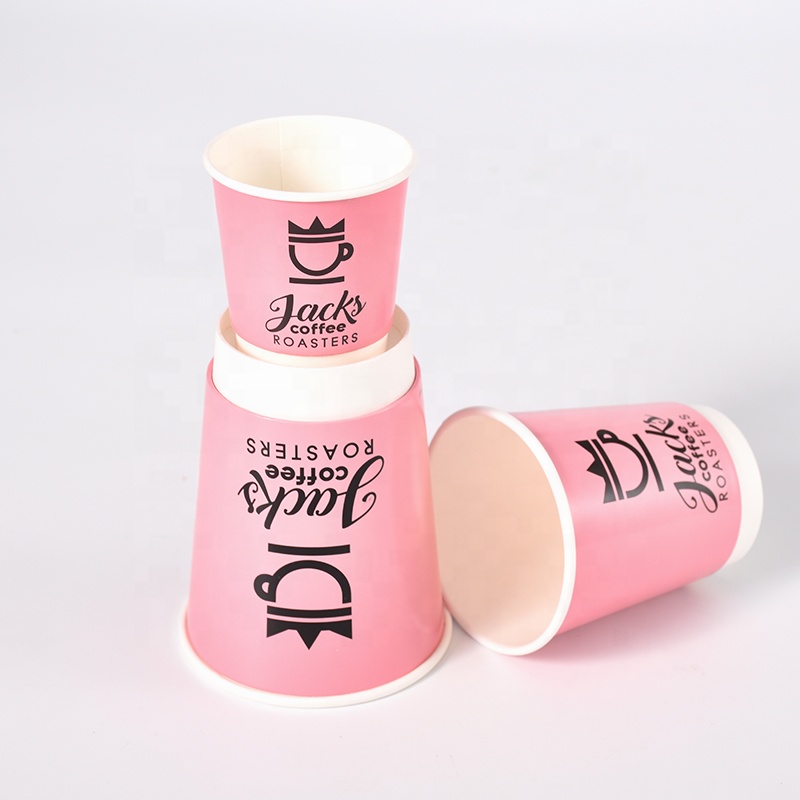 Custom Printed Takeaway Cardboard 8oz 12oz 16oz Disposable Paper Cups With Lids Double Wall Disposable Paper Coffee Cups