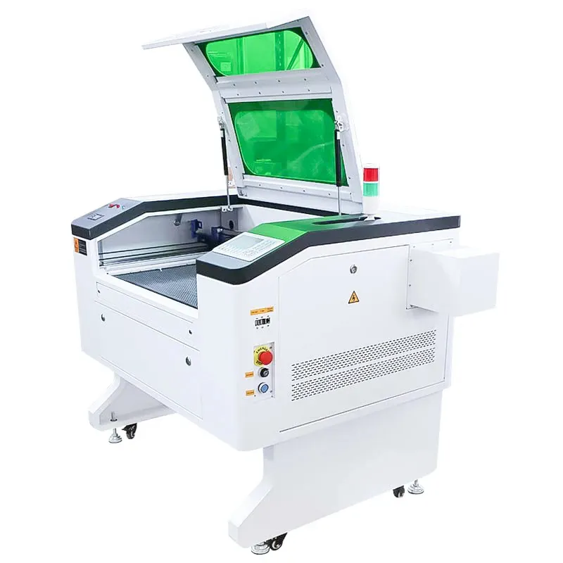 Máquina de gravação a laser cnc MM-7050 100W, máquina portátil de gravação em vidro e corte acrílico, refrigerada a água, cortador a laser co2