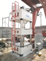 Prensa Hidráulica de Cuatro Columnas de 400 Toneladas Usada con Certificación CE, Motor PLC y Engranajes para Fregaderos de Cuarzo en Cocinas y Baños