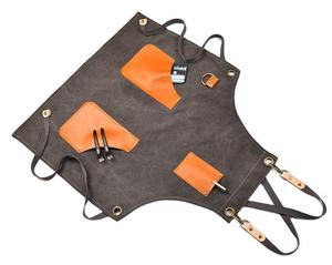 Tablier en cuir de toile épaissie résistant à l'usure coiffeur masculin tatoueur <span class=keywords><strong>femme</strong></span> <span class=keywords><strong>barman</strong></span> - Product Image 2
