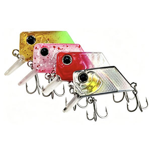 Señuelo Cúbico TG <span class=keywords><strong>de</strong></span> 45 mm y 7.5 g, Micro Señuelo Flotante, <span class=keywords><strong>Cebo</strong></span> Artificial Duro <span class=keywords><strong>de</strong></span> Largo Alcance con Anzuelos para Pesca en Hielo - Product Image 1