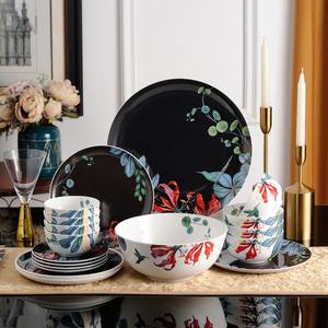 Service de table en céramique durable de luxe, design moderne, comprenant une assiette, une cuillère et une tasse en porcelaine pour un usage domestique, personnalisable - Product Image 2