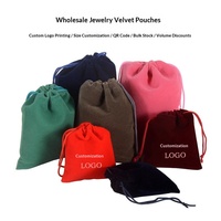 Sacs à cheveux en velours rose avec cordon de serrage 3x4 avec pompon, sacs en tissu rose à cordon de serrage, sacs en velours noir à cordon de serrage, taille personnalisée grande taille, vente en gros